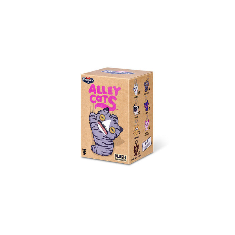 Fuggler Alley Cats Plush Keychain Blind Box Bag Charm Series