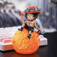 HAPPYLIFE One Piece Devil Fruit Portgas D. Ace voice-controlled night light figure, Chopper voice-controlled night light