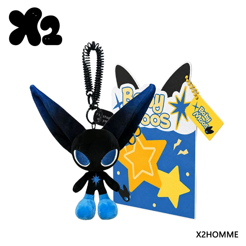 X2HOMME babymoos original plush plush couple bag pendant 2D figurine toy gift