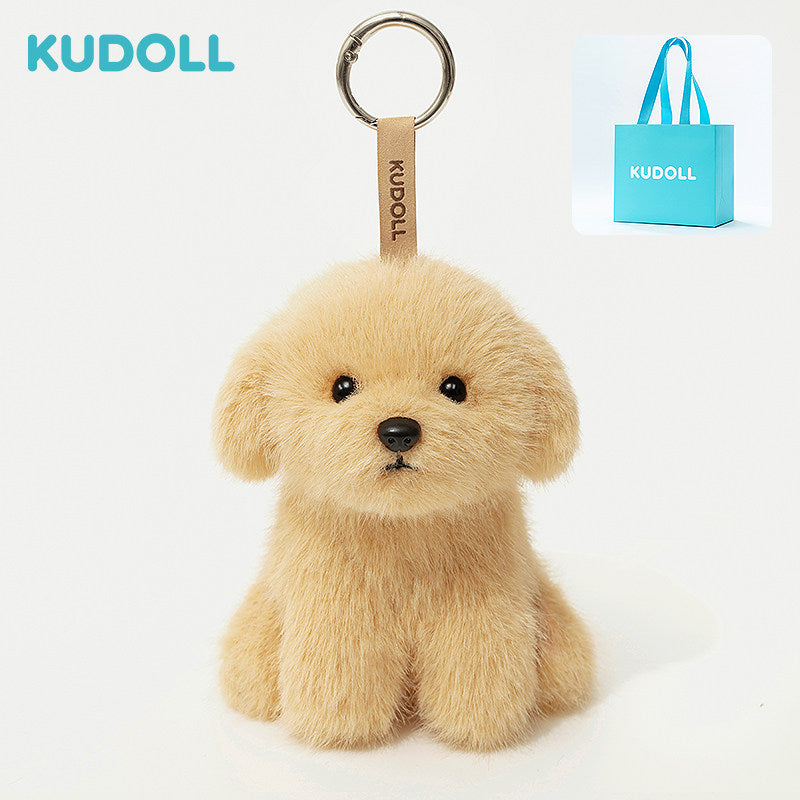 KUDOLL Kushima doll cute super cute golden retriever JIKO plush pendant bag pendant plush doll present