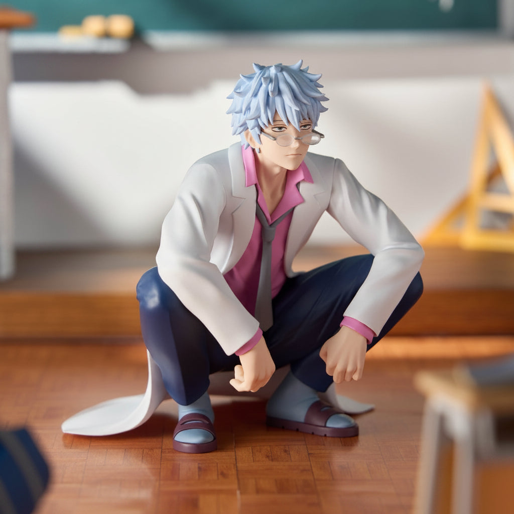 Banpresto Gintama Third Year Z class Ginpachi teacher Sakata Gintoki silver pinch prize figure