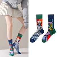 Mismatched Novelty Crew Socks | 2-Pair Set