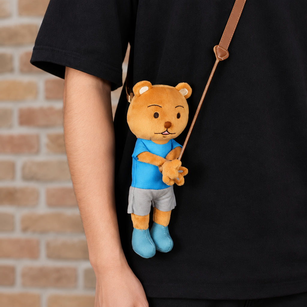 FuRyu Gag Manga Biyori GO Kumakichi Anime Plush Shoulder Bag