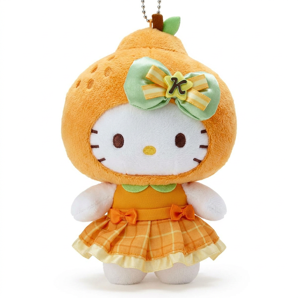 Japan HOUSID Jeju Island series orange KT backpack pendant plush keychain birthday gift