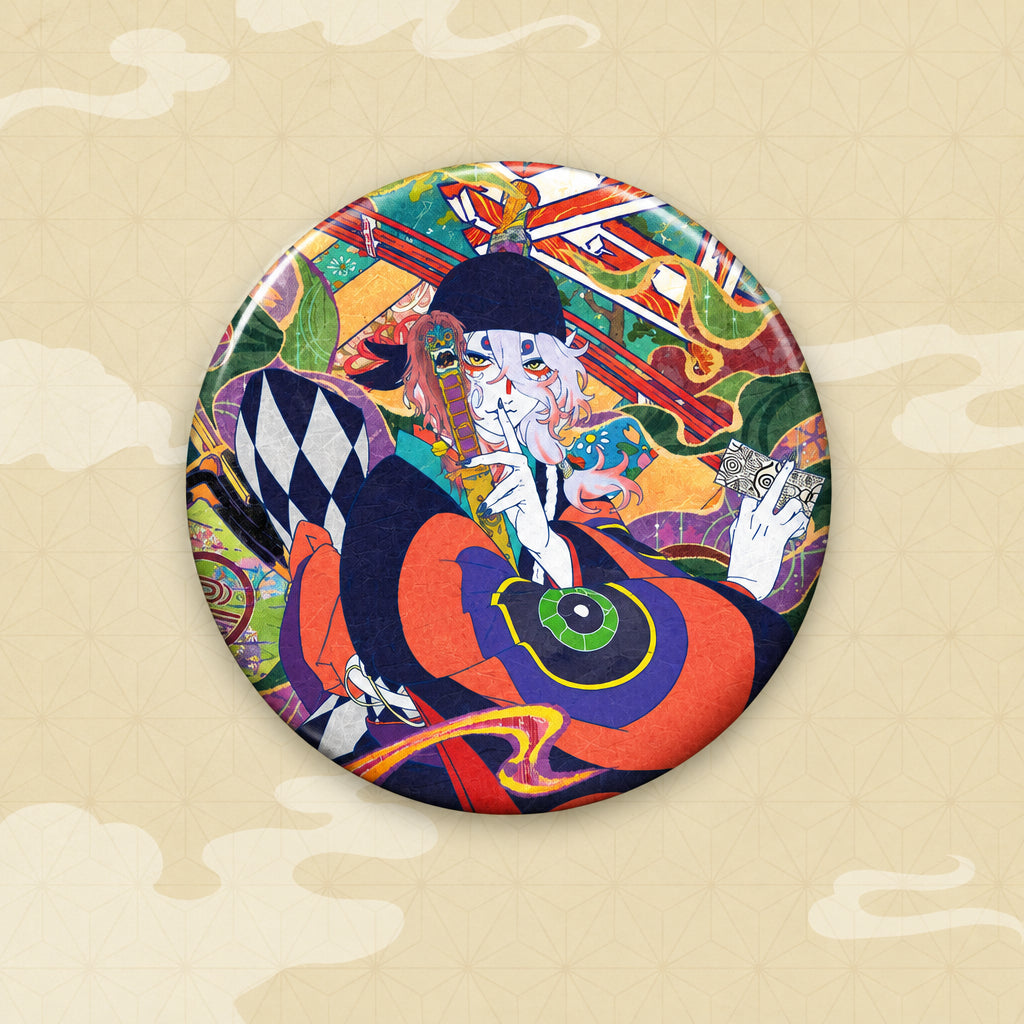 Mononoke Movie Pin Badge: Anime Collectible Button Accessory