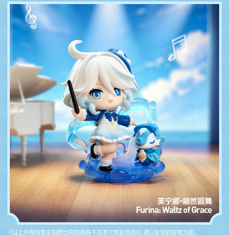 POPMART Genshin Impact Academy Light and Shadow Poetry Q-version Series Figure Blind Box Carnival Gathering Decoration Gift
