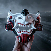 Oni Demon Samurai Mask | Cyberpunk Mecha Cosplay