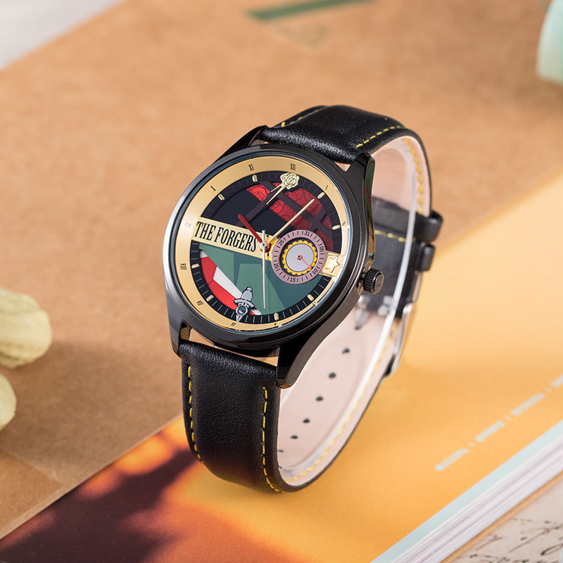 genuine Lucky Stone Spy x Family authorized anime watch four-pin quartz