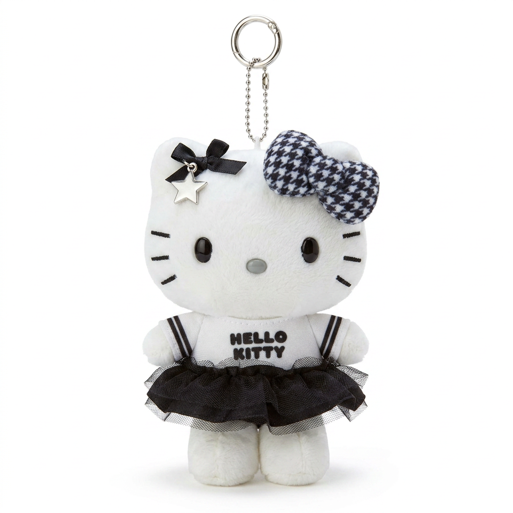 Hello Kitty FLASTAR Plush Bag Charm Keychain 10CM