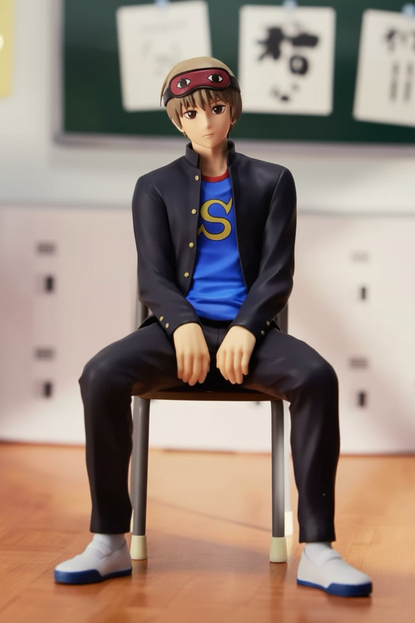 Banpresto Gintama Third Year Z class Ginpachi teacher Sakata Gintoki silver pinch prize figure
