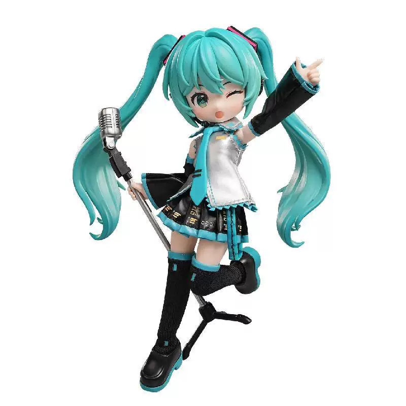 In stock Bilibili Brook building blocks Qiyu Edition VOCALOID Hatsune Miku official outfit finished model