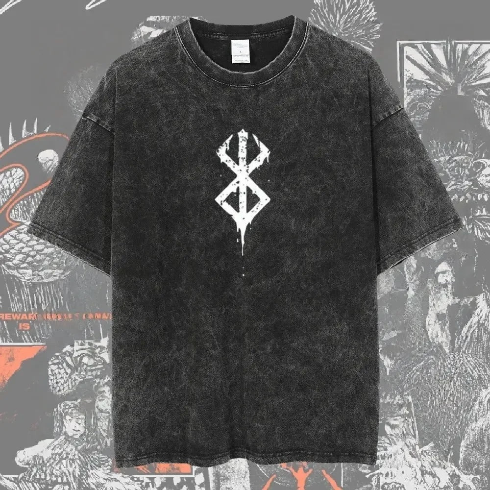 Berserk Vintage Washed Anime Graphic T-Shirt