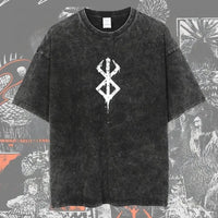 Berserk Vintage Washed Anime Graphic T-Shirt