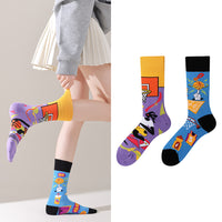 Mismatched Novelty Crew Socks | 2-Pair Set