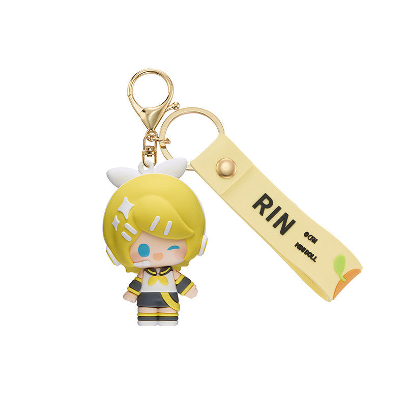 Hatsune Miku Mini Soft Rubber Figure Bag Charm Keychain Doll