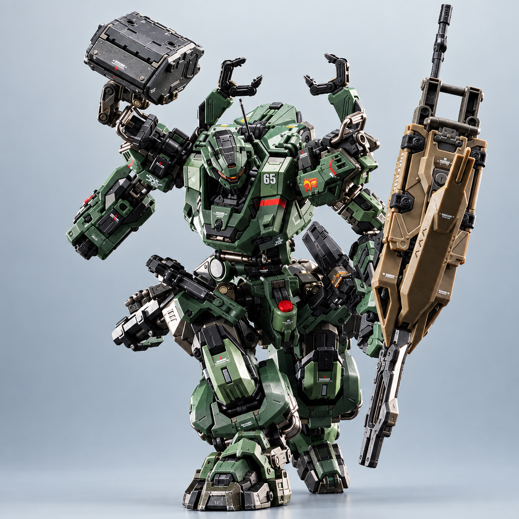 Motor Nuclear MNP-CR0 22.5cm Halberd Tiger Assault Type Red Hot Five-Star Alloy Frame National Mech Assembly Figure [In Stock]