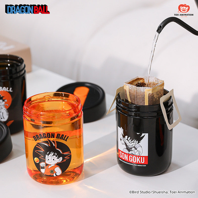 Toei Animation Dragon Ball Portable Straw Cup Cup, Anime Merchandise, Water Cup, Coffee Cup, Official Goku