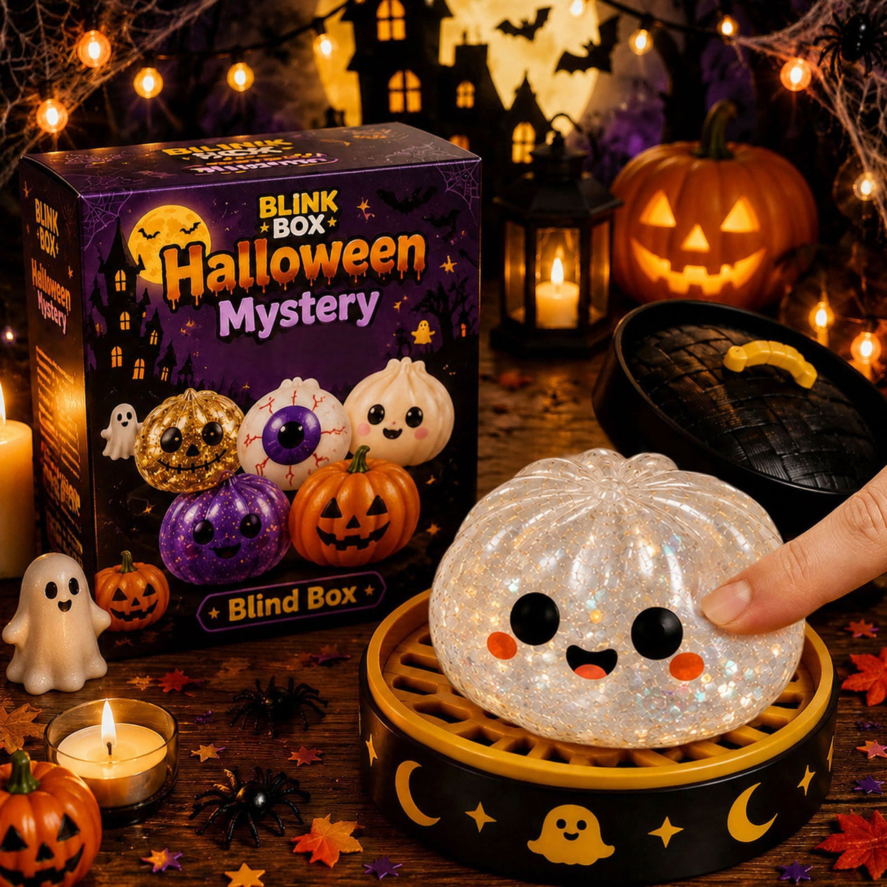 Halloween Mystery Blind Box Squeeze Squishy Dumpling Toy