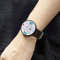 Lucky Stone Hatsune Miku Pixel Art Quartz Analog Wristwatch