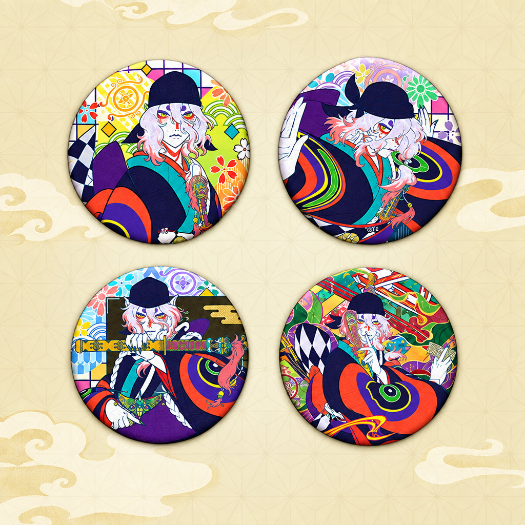 Mononoke Movie Pin Badge: Anime Collectible Button Accessory