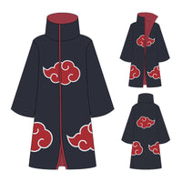 Naruto Pain Cosplay Set – Akatsuki Robe & Accessories