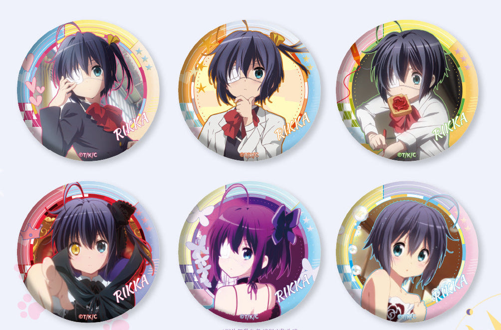 Authentic Chuunibyou Anime Badge 75mm Silver Onion 6 Style Poster Round Badge