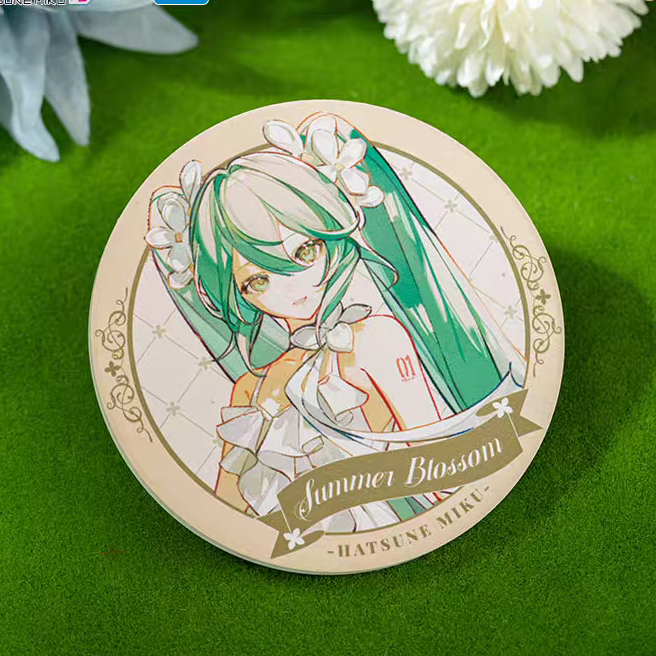 Genuine MOEYU Hatsune Miku Miku Raw Summer Flower Series ceramic coaster mat Guan Guzi anime merchandise