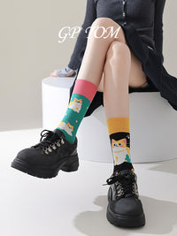 Mismatched Novelty Crew Socks | 2-Pair Set
