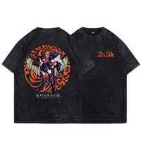 Shurato Garuda Anime Washed Cotton Graphic Tee