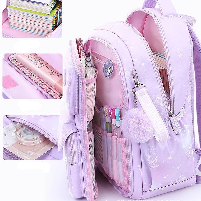 Sanrio Girls School Backpack | Kuromi My Melody