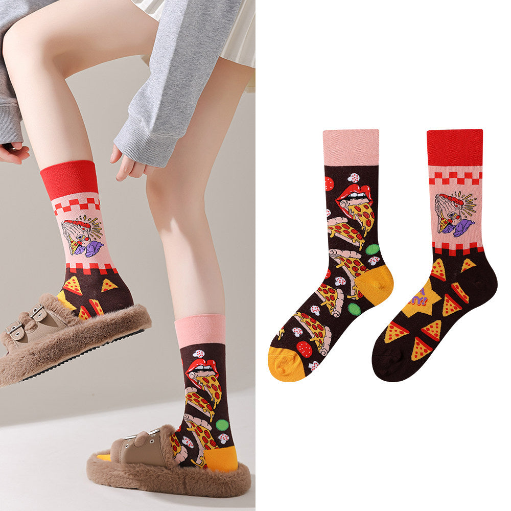 Mismatched Novelty Crew Socks | 2-Pair Set