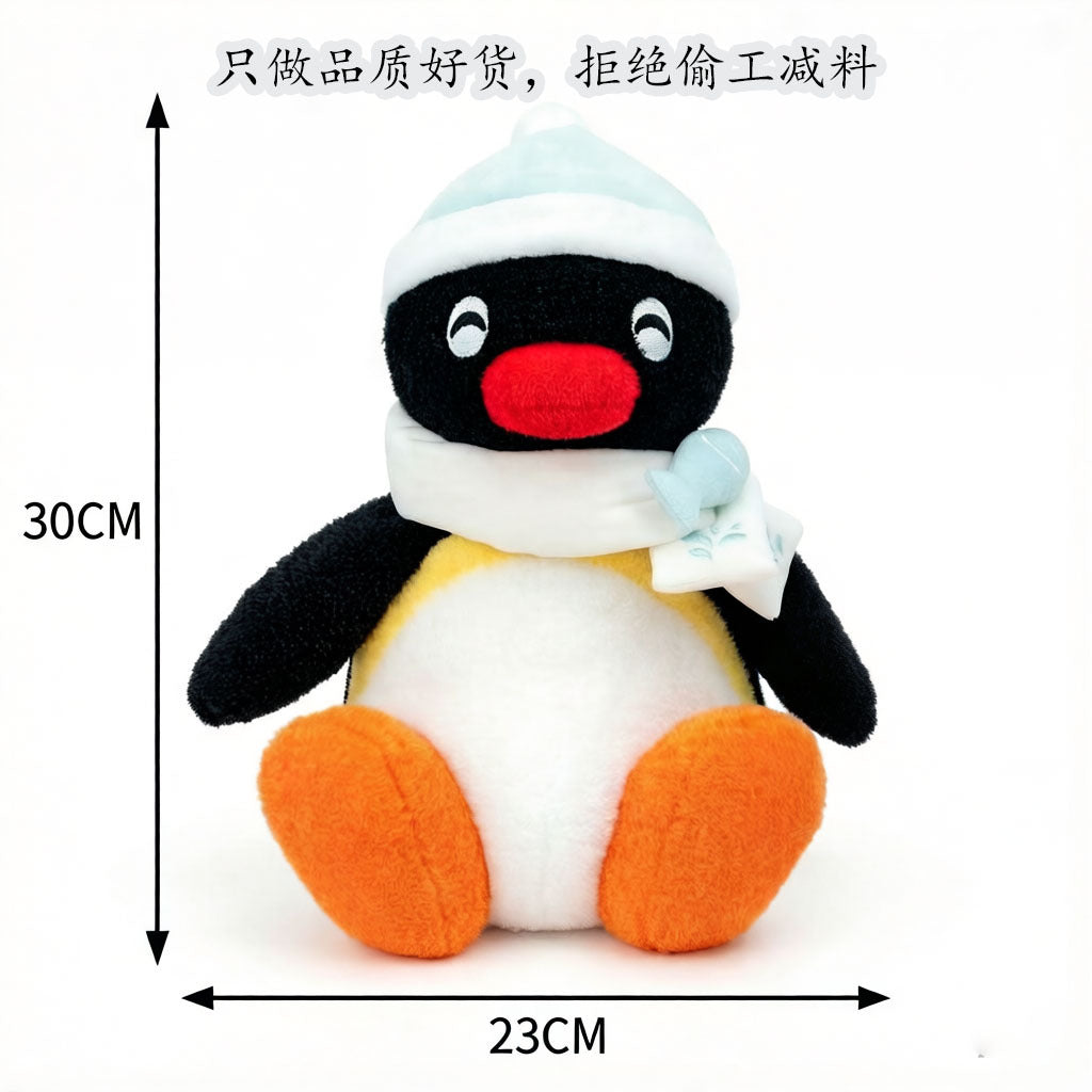 Genuine Pingu Penguin Plush Toy Girl Doll Doll Sleeping Pillow for Girls' Girlfriend's Birthday Gift
