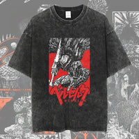 Berserk Vintage Washed Anime Graphic T-Shirt