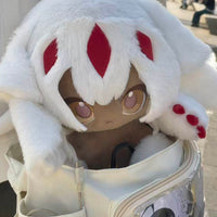 GSC Made in Abyss Faputa plush doll, smiling and serious versions displayed together