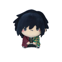 Demon Slayer Mochipico plush mascot doll by FuRyu, soft anime character plush toy posing upright