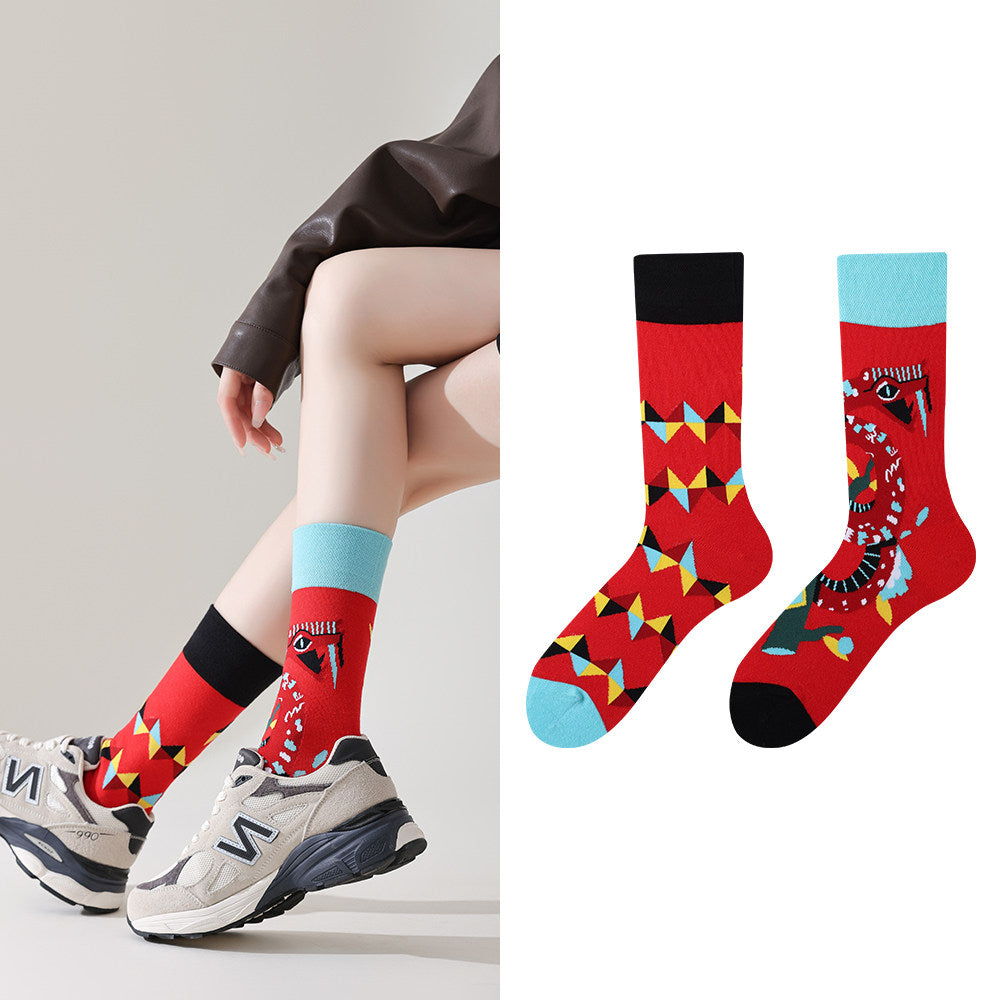 Mismatched Novelty Crew Socks | 2-Pair Set