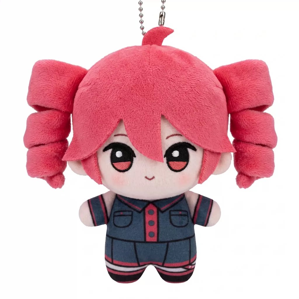 Japanese Official Vocaloid Teto Cotton Doll Schoolbag Pendant Plush Keychain Birthday Gift