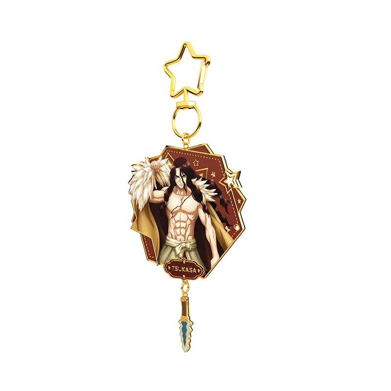 Star River Animation Genuine Officially Authorized Dr. Stone Tsukasa Era Anime Characters Peripheral Metal Keychain Pendant
