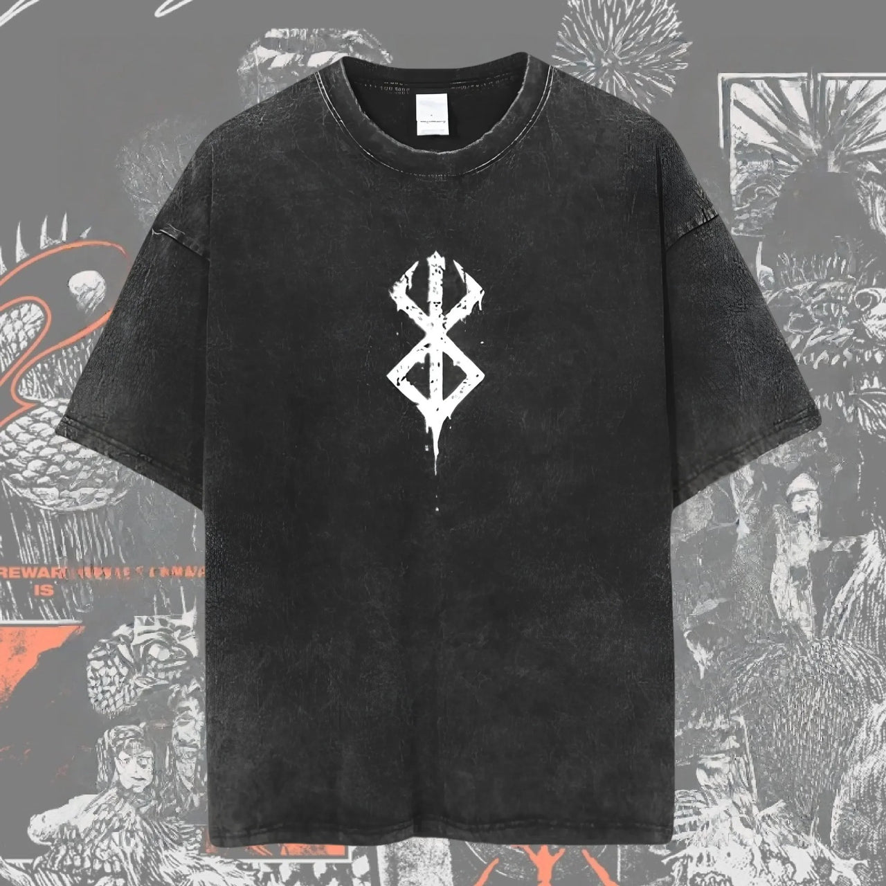 Berserk Vintage Washed Anime Graphic T-Shirt