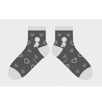 Re:Zero Rem Ram Pixel Art Anime Socks