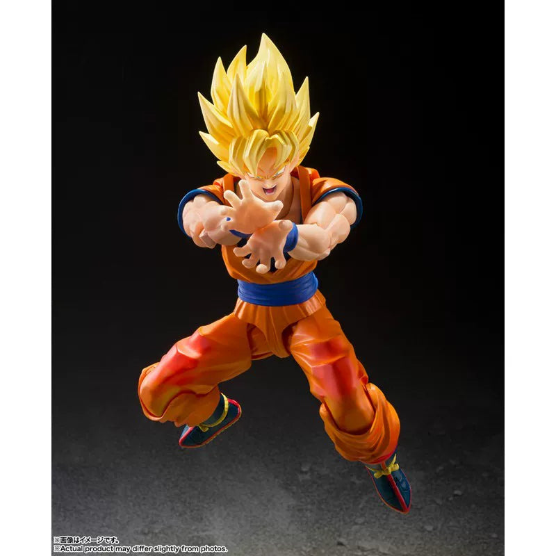Bandai SHF Dragon Ball Z Super Saiyan Son Goku Decisive Battle Opening Actionable figure