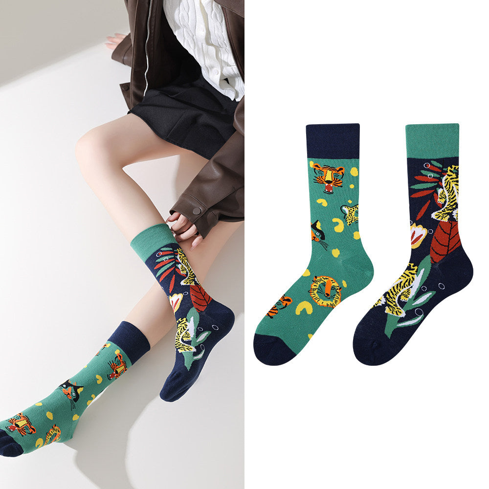 Mismatched Novelty Crew Socks | 2-Pair Set