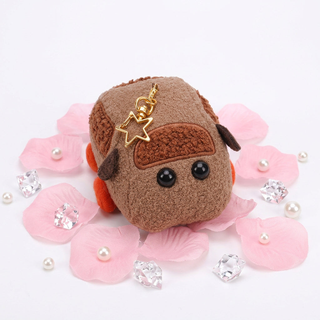 PUI PUI Molcar Plush Coin Purse Keychain with Star Bag Charm