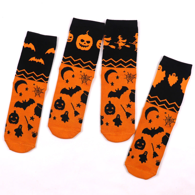 Halloween Cotton Crew Socks – Unisex Novelty Gift