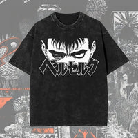 Berserk Vintage Washed Anime Graphic T-Shirt