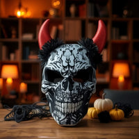 Skull Devil Mask with Horns | Halloween Cosplay