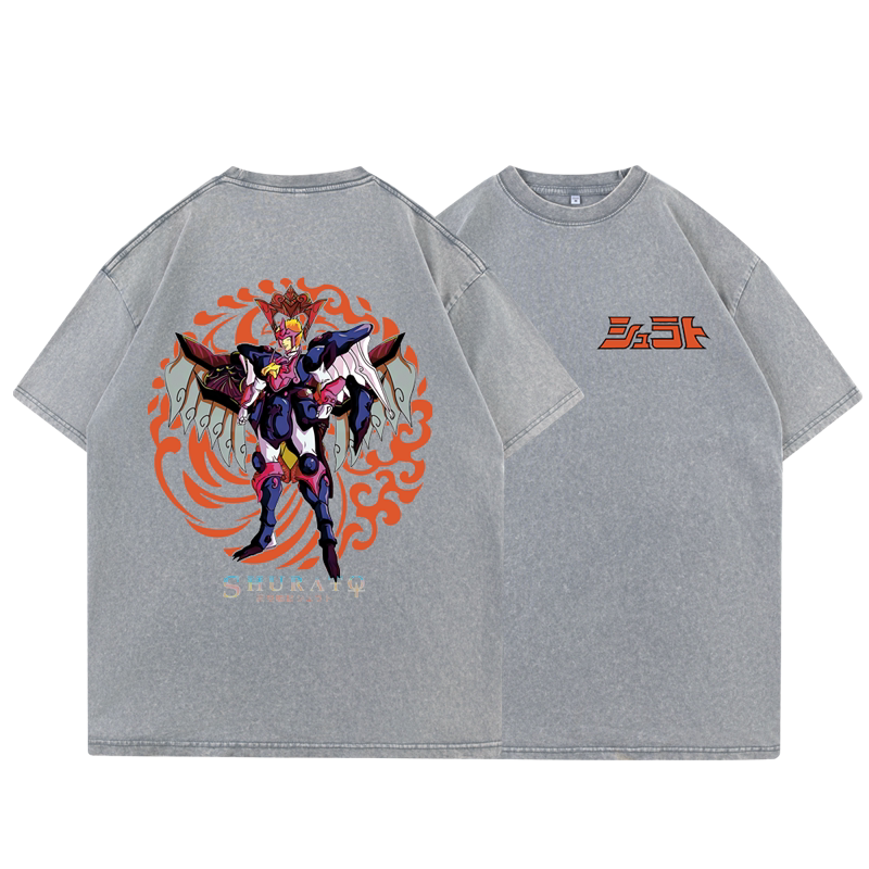 Shurato Garuda Anime Washed Cotton Graphic Tee