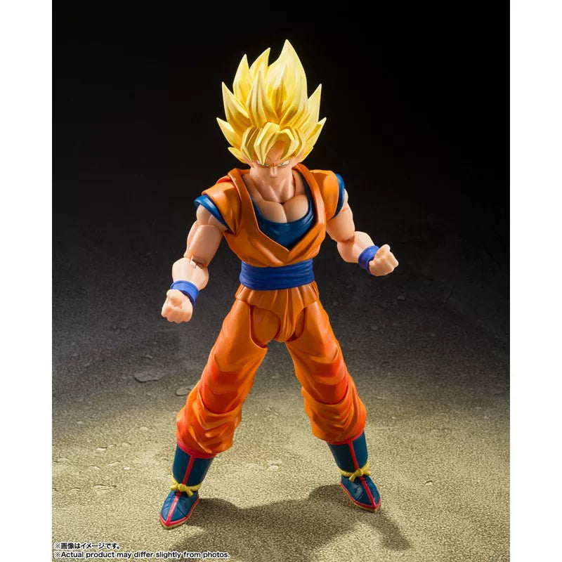 Bandai SHF Dragon Ball Z Super Saiyan Son Goku Decisive Battle Opening Actionable figure