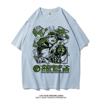 Dunlun Mosho Jojo's Bizarre Adventure Steel Ball Run Characters, Part 7, Short Sleeve T Shirt, 100% Cotton,