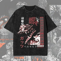 Berserk Vintage Washed Anime Graphic T-Shirt